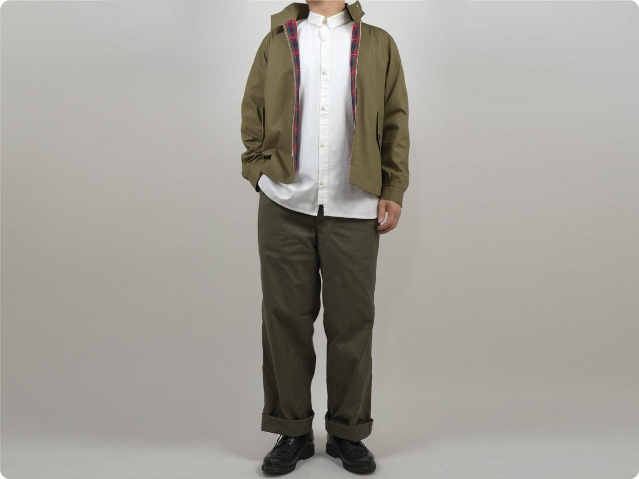 MARGARET HOWELL COTTON POPLIN BLOUSON 180KHAKI 〔メンズ〕