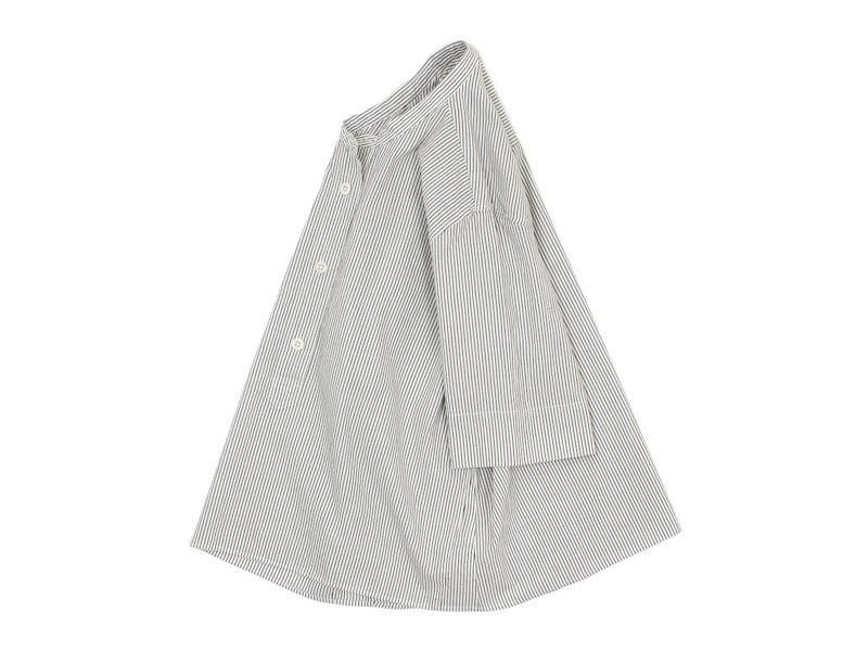 MHL. COTTON LINEN STRIPE S/S SHIRTS 034WHITE ̥ǥ