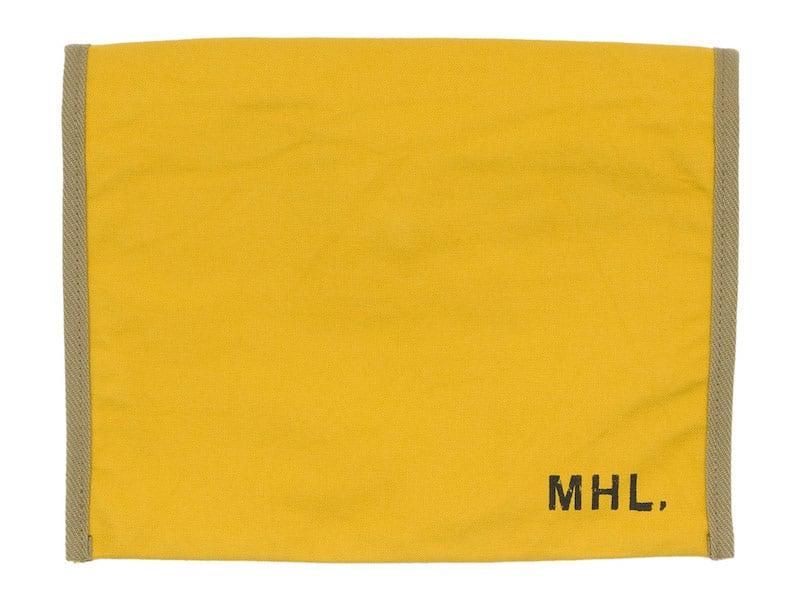 MHL. BASIC COTTON CANVAS POUCH LARGE 060YELLOW