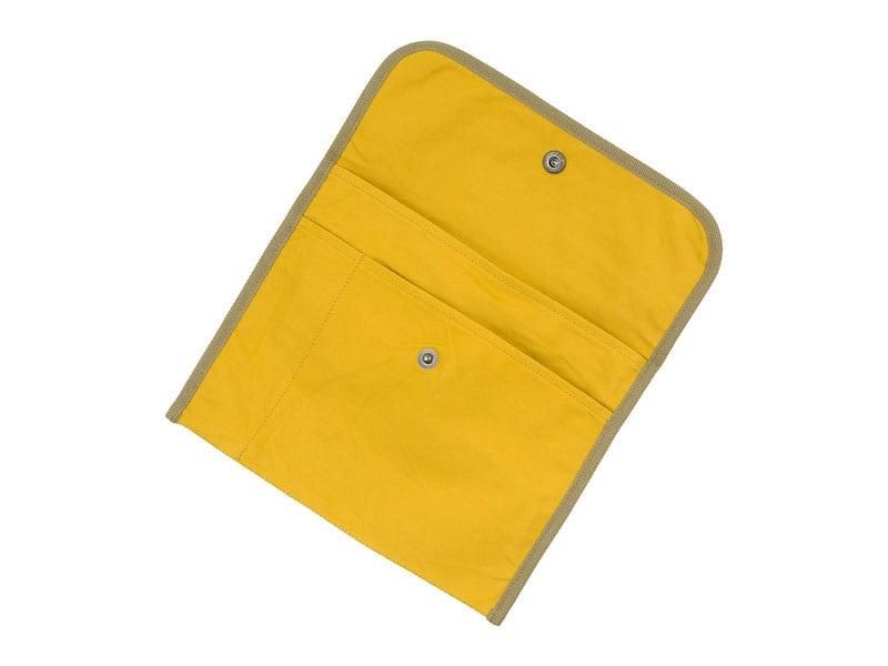 MHL. BASIC COTTON CANVAS POUCH LARGE 060YELLOW