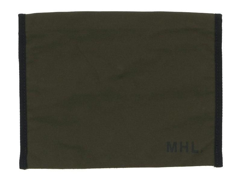 MHL. BASIC COTTON CANVAS POUCH LARGE 180KHAKI