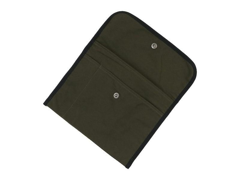 MHL. BASIC COTTON CANVAS POUCH LARGE 180KHAKI