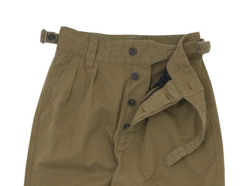 MHL. WORKWEAR COTTON DRILL CINCH FRONT TROOUSER 180KHAKI̥󥺡