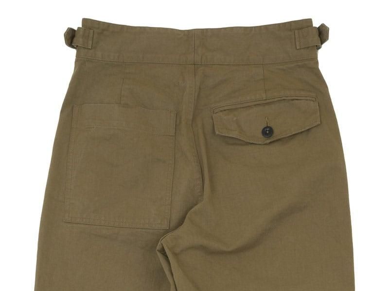 MHL. WORKWEAR COTTON DRILL CINCH FRONT TROOUSER 180KHAKI̥󥺡