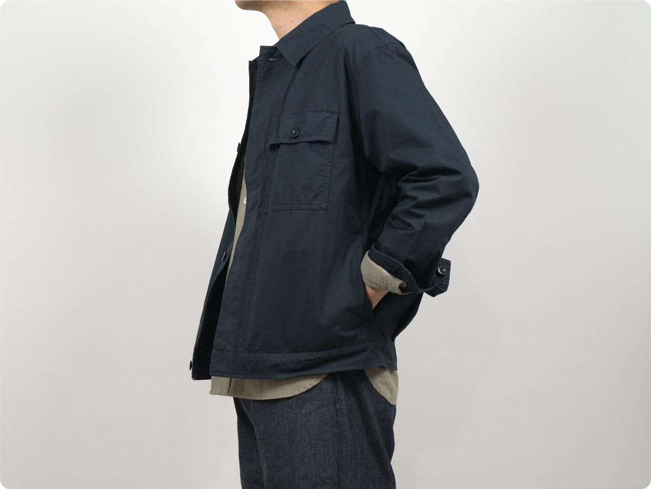 MHL. SUPERFINE COTTON TWILL BLOUSON 023CHARCOAL 〔メンズ〕