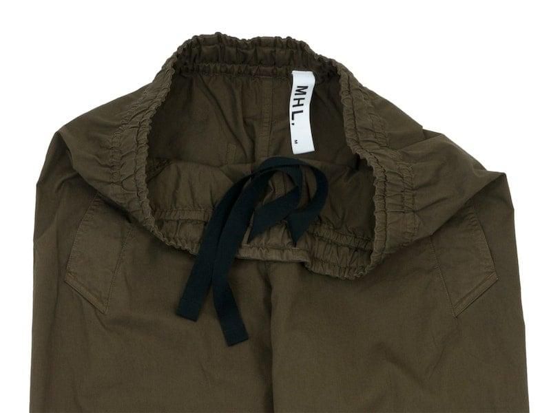 MHL. SUPERFINE COTTON TWILL TROUSERS 052BROWN̥󥺡
