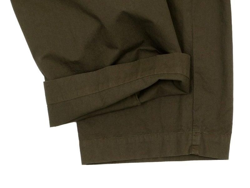 MHL. SUPERFINE COTTON TWILL TROUSERS 052BROWN̥󥺡
