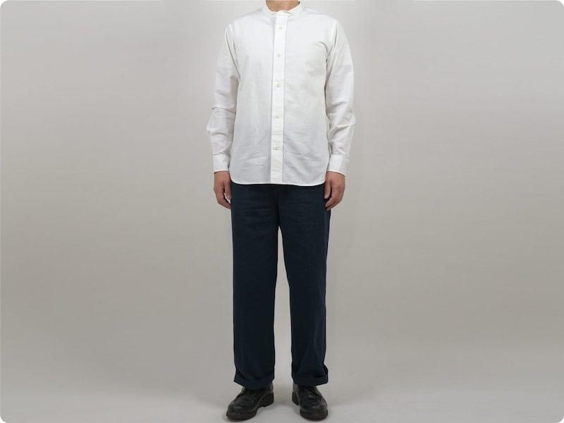 MHL. COTTON LINEN PLAIN WEAVE SHIRTS 030WHITE ̥󥺡