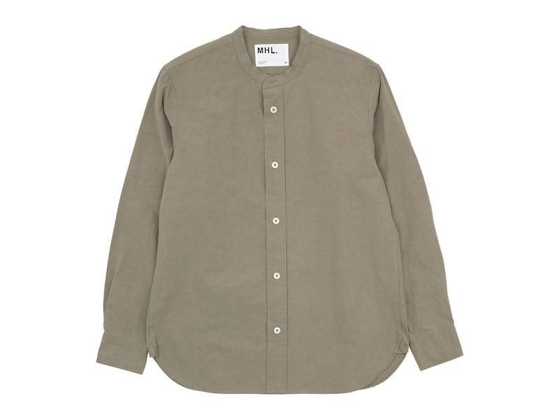 MHL. COTTON LINEN PLAIN WEAVE SHIRTS 053BROWN ̥󥺡