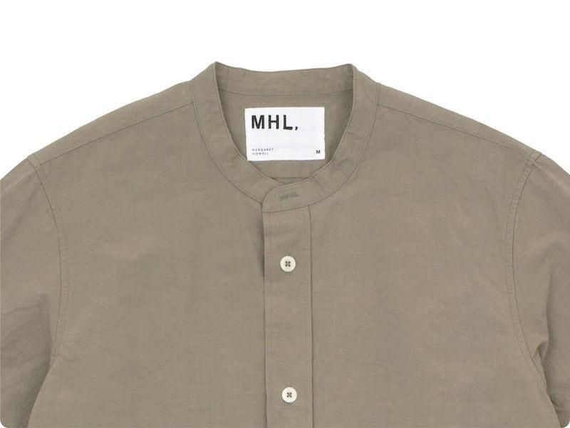 MHL. COTTON LINEN PLAIN WEAVE SHIRTS 053BROWN ̥󥺡