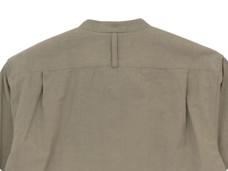 MHL. COTTON LINEN PLAIN WEAVE SHIRTS 053BROWN ̥󥺡