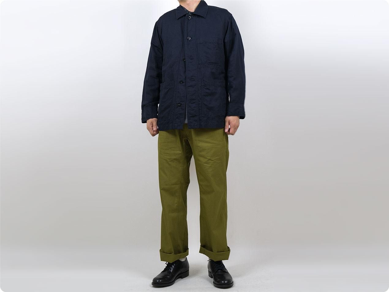 MHL. DRY COTTON LINEN TWILL BLOUSON 121NAVY 〔メンズ〕 MHL.通販