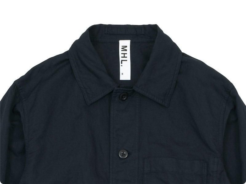 MHL. DRY COTTON LINEN TWILL BLOUSON 121NAVY ̥󥺡