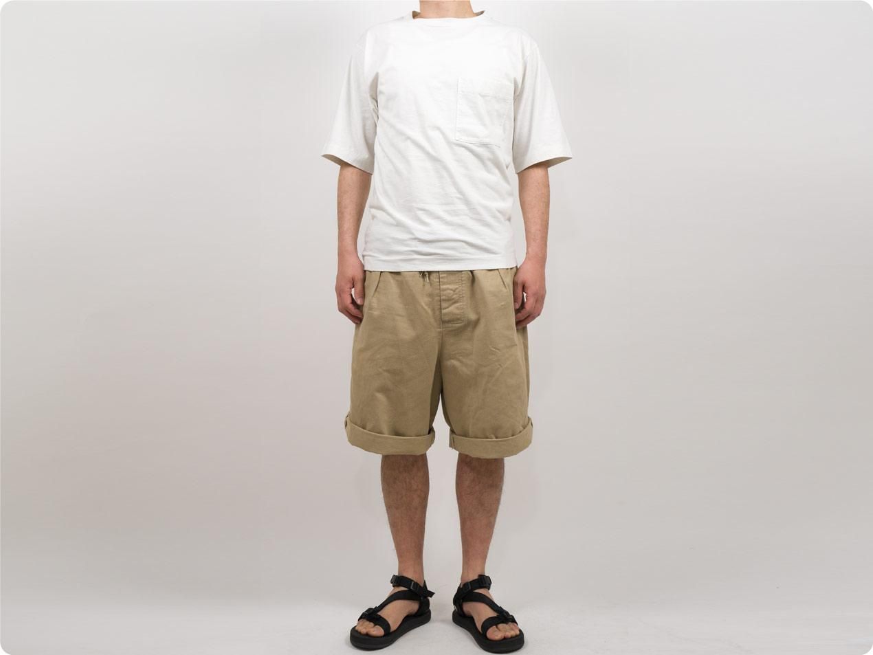 Mhl Garment Dye Basic Jersey T Shirts 091grayish White メンズ Mhl 通販 取扱い Rusk ラスク