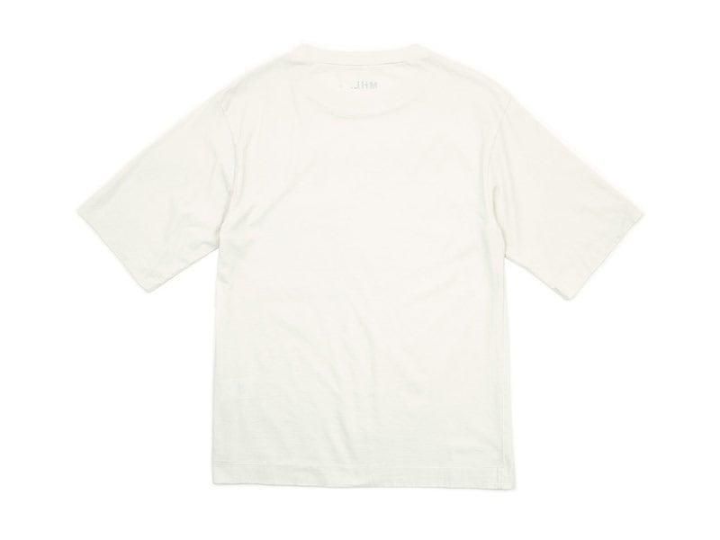 MHL. GARMENT DYE BASIC JERSEY T-SHIRTS 091GRAYISH WHITE ̥󥺡