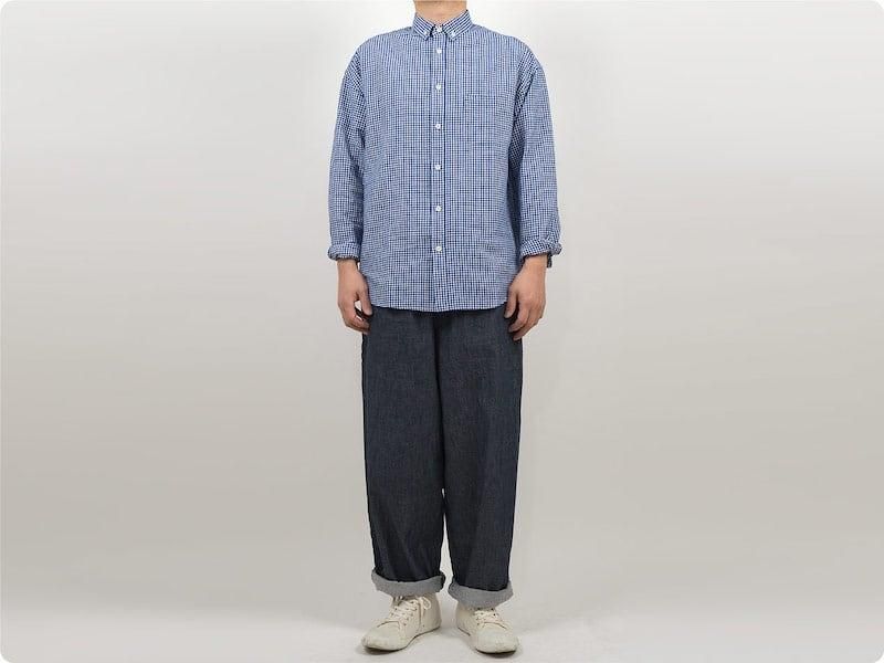 maillot sunset relax B.D. shirts BLUE GINGHAM
