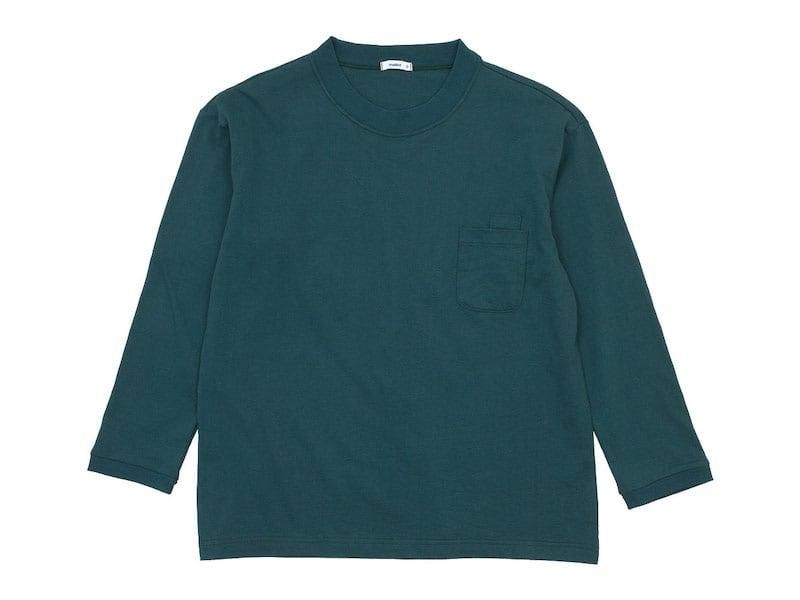 maillot US cotton double pocket long-Tee GREEN