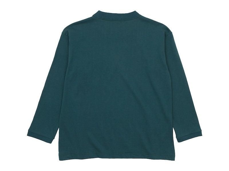 maillot US cotton double pocket long-Tee GREEN