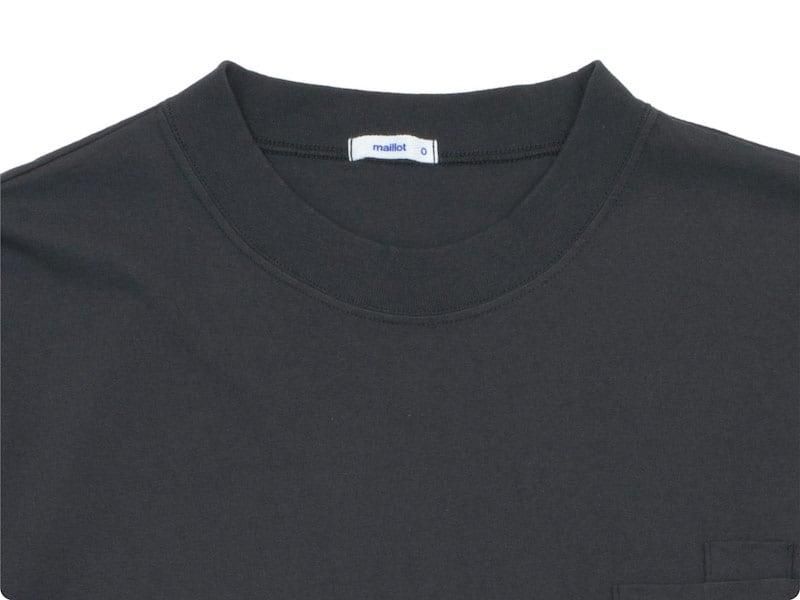 maillot US cotton double pocket long-Tee CHARCOAL