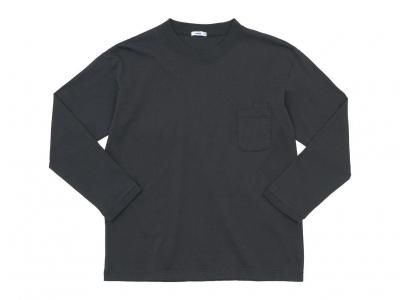 maillot US cotton double pocket long-Tee CHARCOAL