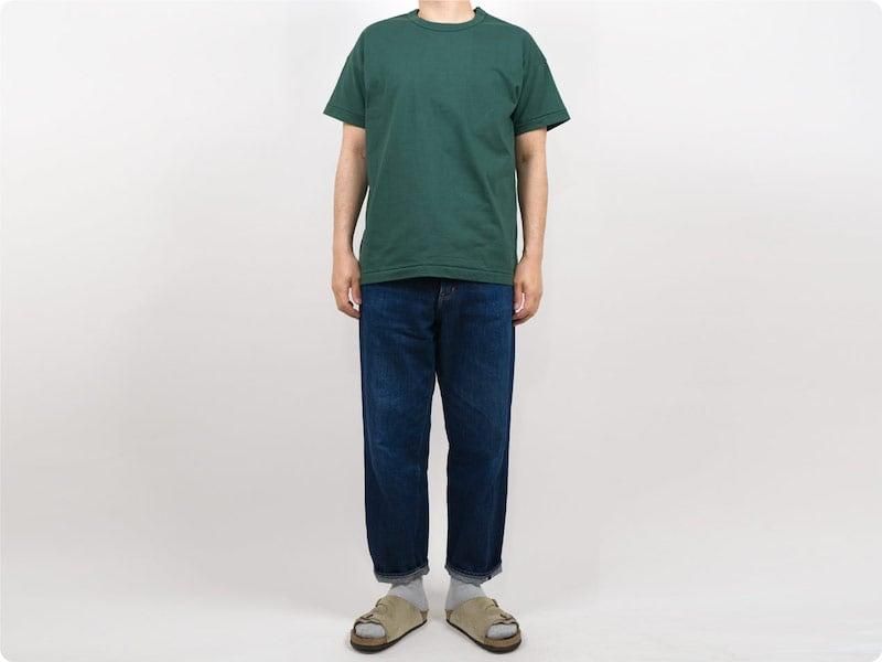 maillot super heavy cotton relax Tee GREEN