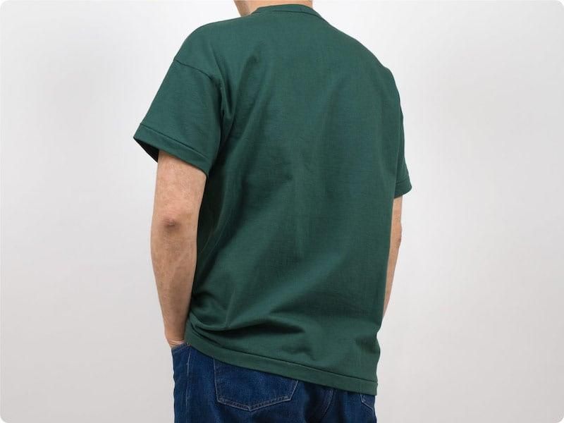 maillot super heavy cotton relax Tee GREEN
