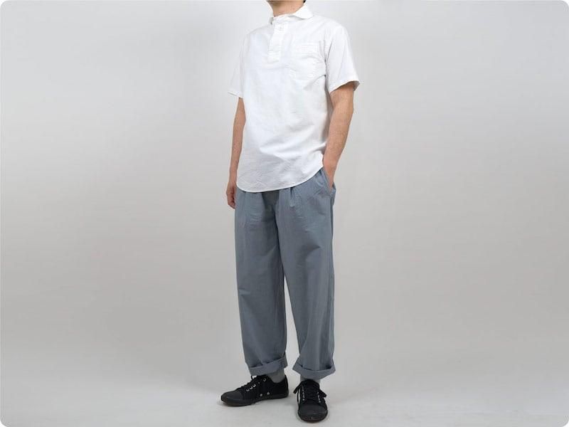 maillot mature rub cotton easy pants LIGHT GRAY