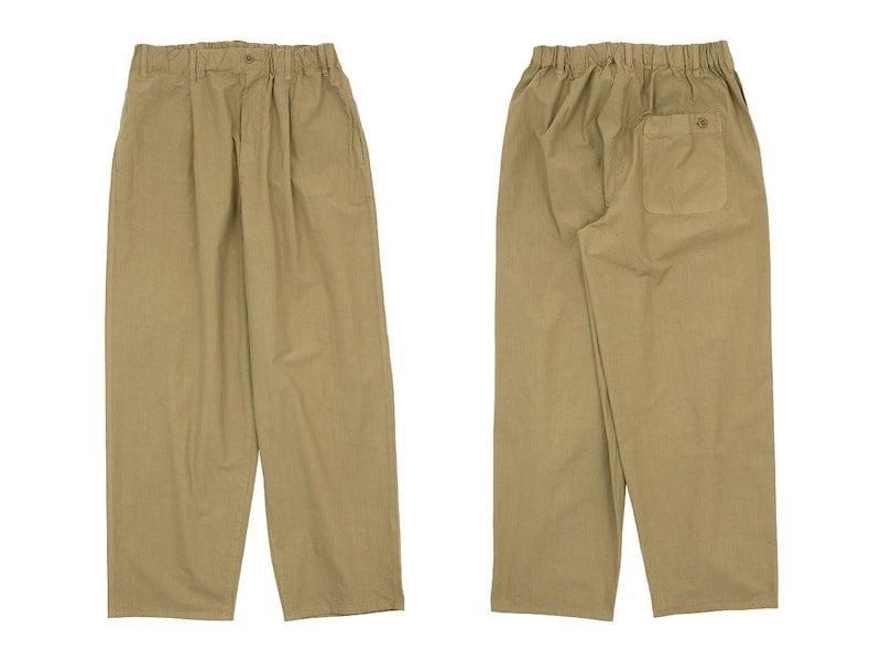 maillot mature rub cotton easy pants BEIGE