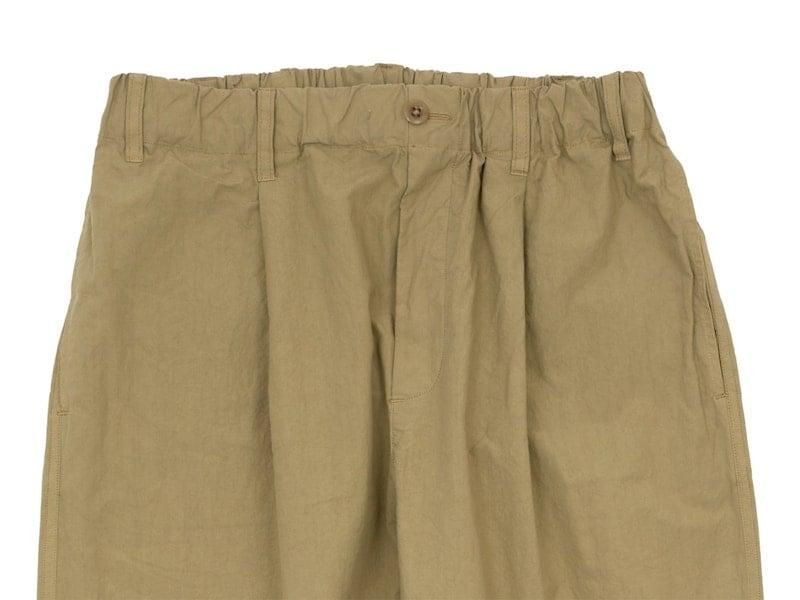 maillot mature rub cotton easy pants BEIGE