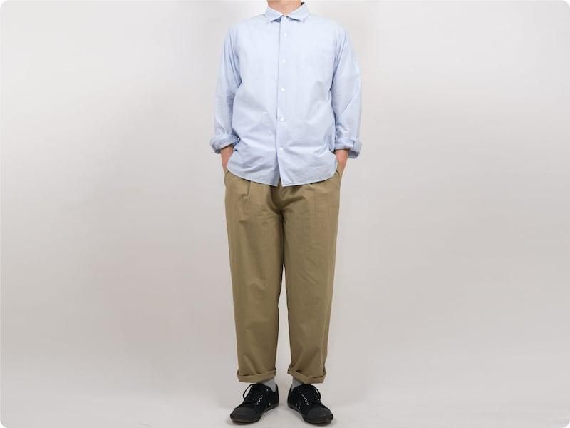 maillot mature rub cotton easy pants BEIGE