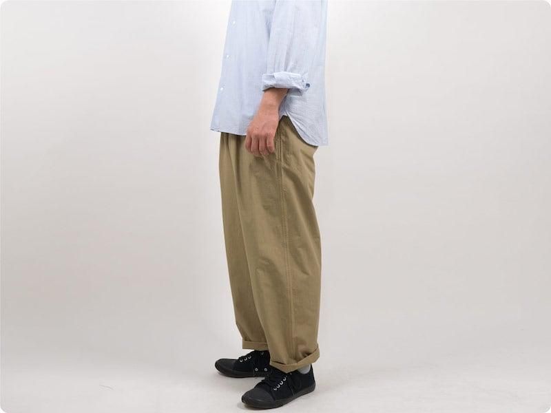 maillot mature rub cotton easy pants BEIGE