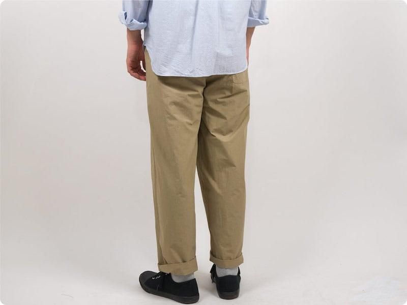 maillot mature rub cotton easy pants BEIGE