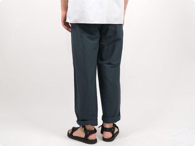 maillot mature rub cotton easy pants INK BLACK