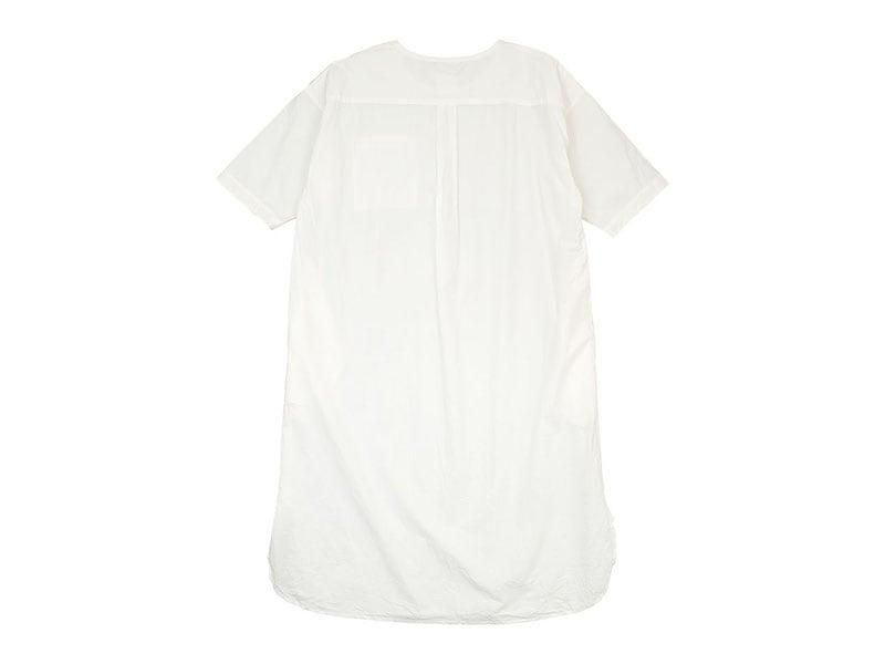 TOUJOURS Crew Neck Boy's Shirt Dress DUSTY WHITESM32BD02