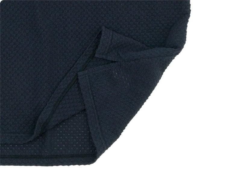 TOUJOURS Half Sleeve Henley Neck Shirt INK BLACK LM32XC04
