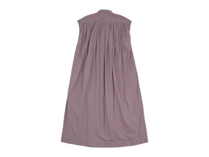 TOUJOURS Pleated Sleeveless Shirt Dress DUSTY ROSE MM32ND03
