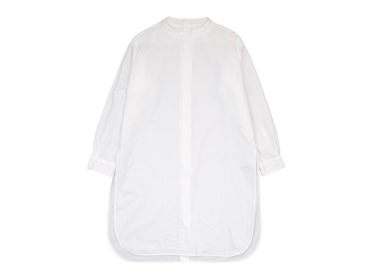 TOUJOURS Back Button Long Shirt WHITE 【MM32PS01】