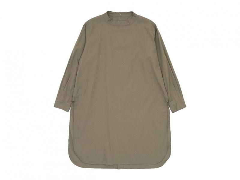 TOUJOURS Back Button Long Shirt MOCHA MM32PS01