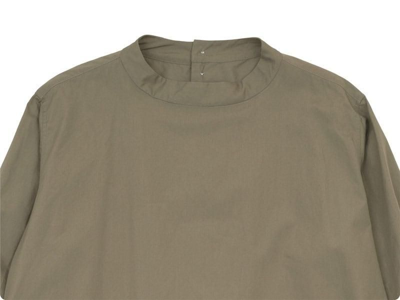 TOUJOURS Back Button Long Shirt MOCHA MM32PS01