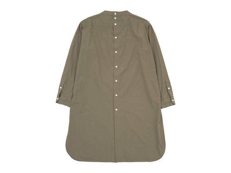 TOUJOURS Back Button Long Shirt MOCHA MM32PS01