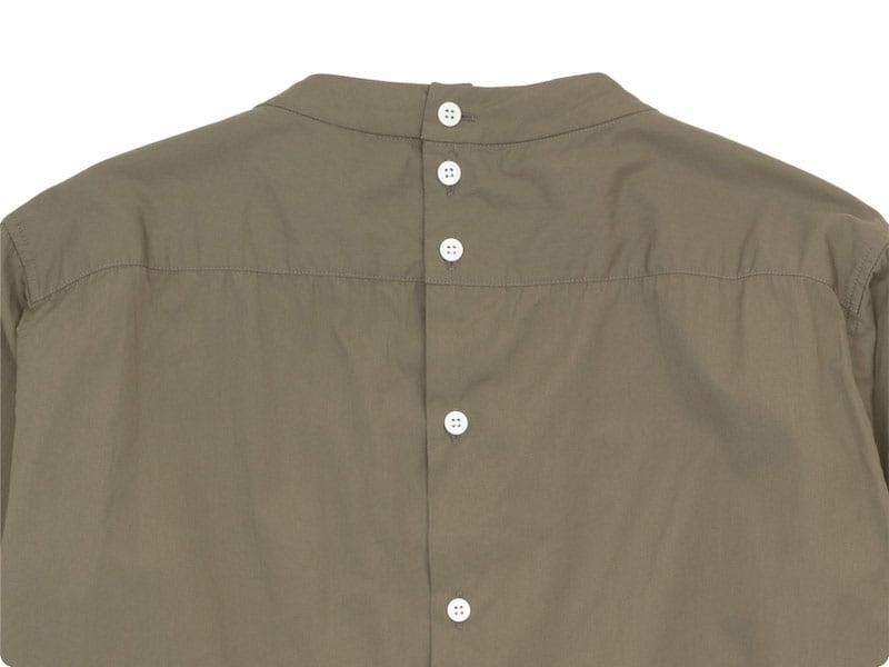 TOUJOURS Back Button Long Shirt MOCHA MM32PS01