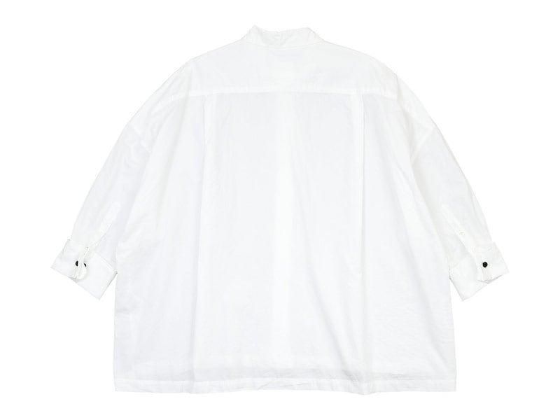 TOUJOURS Double Cuffs Wide Shirt WHITE MM32PS03