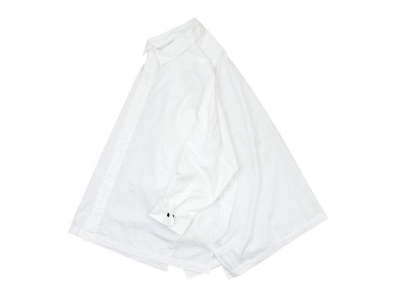 TOUJOURS Double Cuffs Wide Shirt WHITE MM32PS03