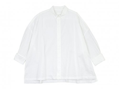 TOUJOURS Double Cuffs Wide Shirt WHITE MM32PS03