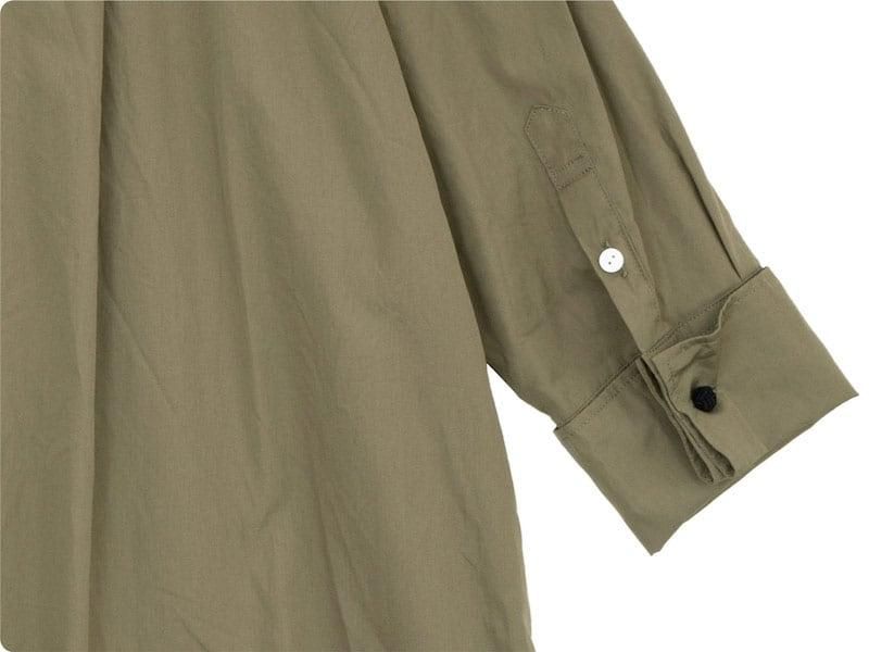 TOUJOURS Double Cuffs Wide Shirt MOCHA MM32PS03