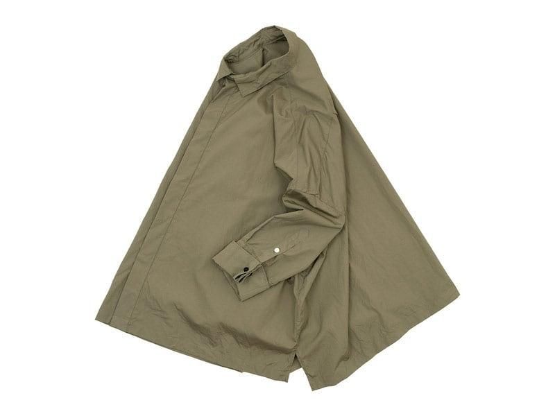 TOUJOURS Double Cuffs Wide Shirt MOCHA MM32PS03
