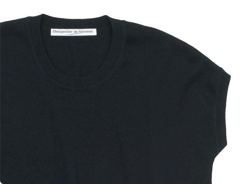 Charpentier de Vaisseau Klera Cotton Knit French Sleeve BLACK