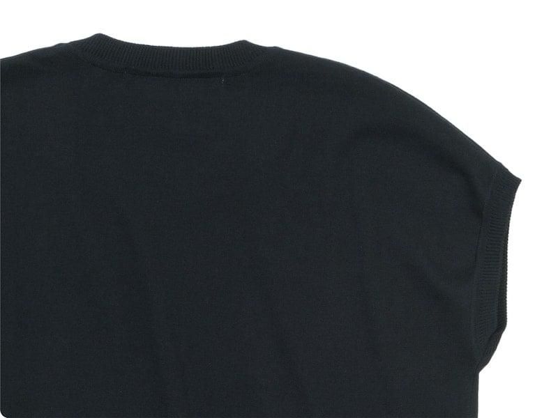 Charpentier de Vaisseau Klera Cotton Knit French Sleeve BLACK