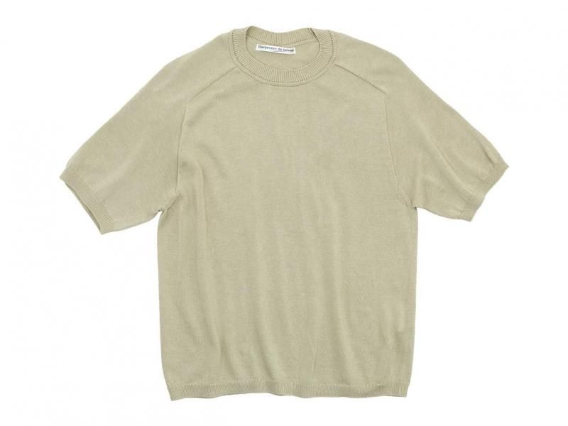 Charpentier de Vaisseau Klim Cotton Knit Short Sleeve BEIGE