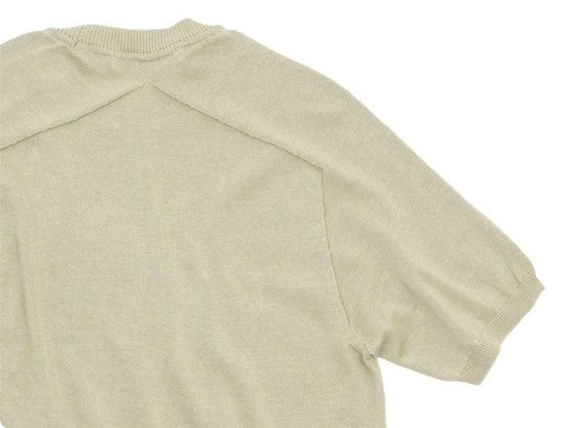 Charpentier de Vaisseau Klim Cotton Knit Short Sleeve BEIGE